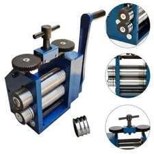 Manual Combination Rolling Mill Machine Jeweller Roller Jewelry Press Tool 75mm！