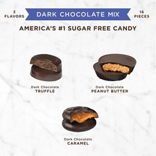 RUSSELL STOVER SUGAR FREE DARK CHOCOLATE MIX CANDY BULK VALUE BAG-LIMITED NOW  