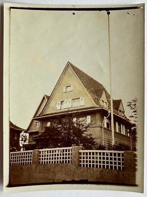 orig. Photo Göppingen around 1905 street photography house building