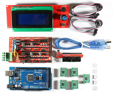 RAMPS 1.4 Set/Kit für RepRap 3D Drucker - Mega 2560, 5x A4988, 2004 LCD Arduino