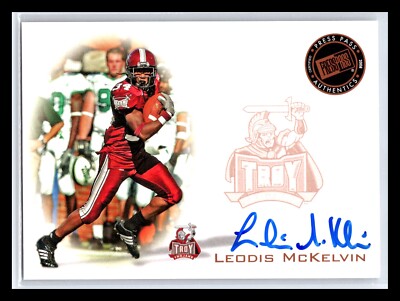 2008 Press Pass: Autographs Bronze #PPS-LM Leodis McKelvin BILLS DAMAGED CORNER