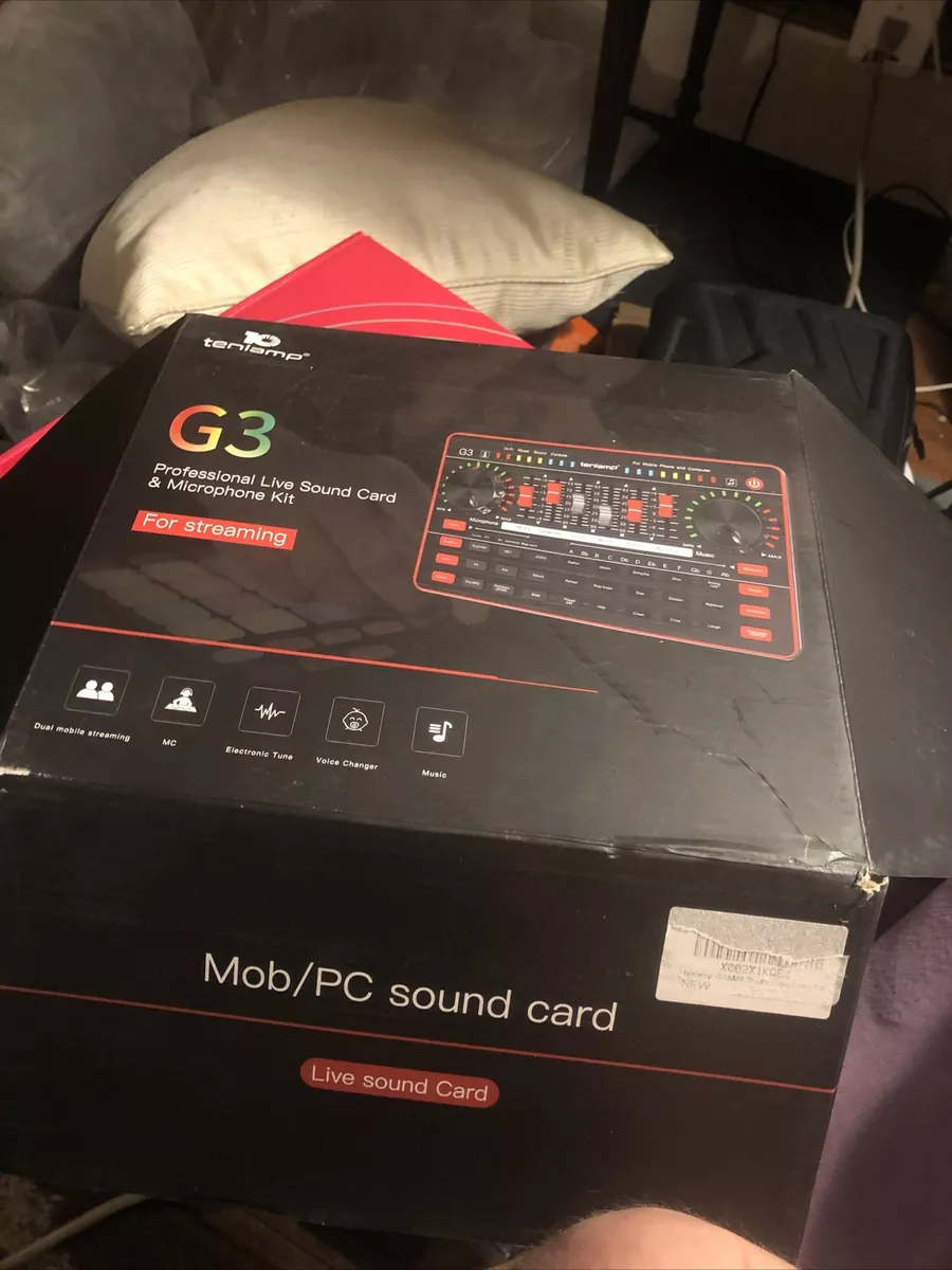 Audio Interface with Audio Mixer & Sound Card, tenlamp G3 Audio Consol