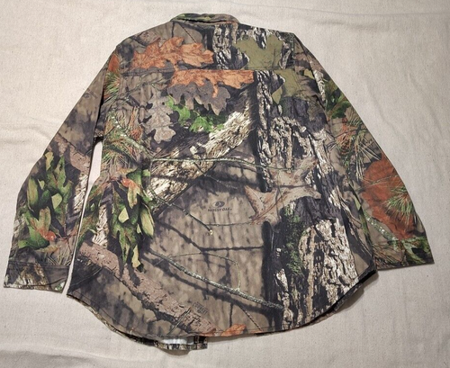 VTG Mossy Oak Camo Shirt Mens XL Button Up Hunters Choice Woods Hunting L/S - Picture 7 of 9