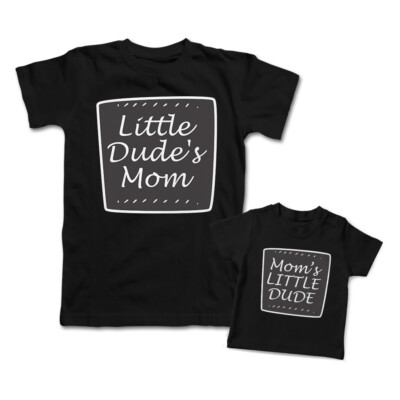 Mommy and Me Outfits Moms Little Dude Little Dudes Mom Knit Cotton Match Clothes