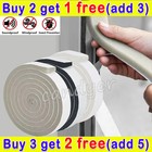 2M/ Roll Rubber Seal.Weather Strip Foam Sticky Tape Door Window Draught Excluder
