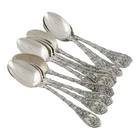 12 Sterling GORHAM Teaspoons DAUPHIN ~no mono
