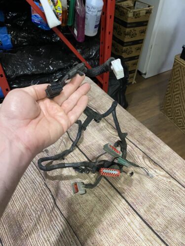 2001 Jeep Wrangler TJ INSTRUMENT DASH WIRING HARNESS Hard Top Radio Heat Wires - Foto 3 di 9
