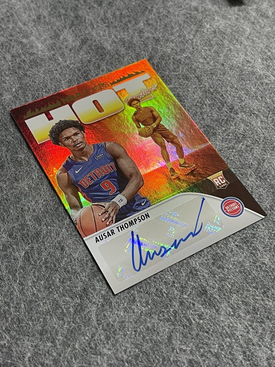 AUSAR THOMPSON AUTO 2023-24 Panini NBA Hoops Hot Signatures Rookie