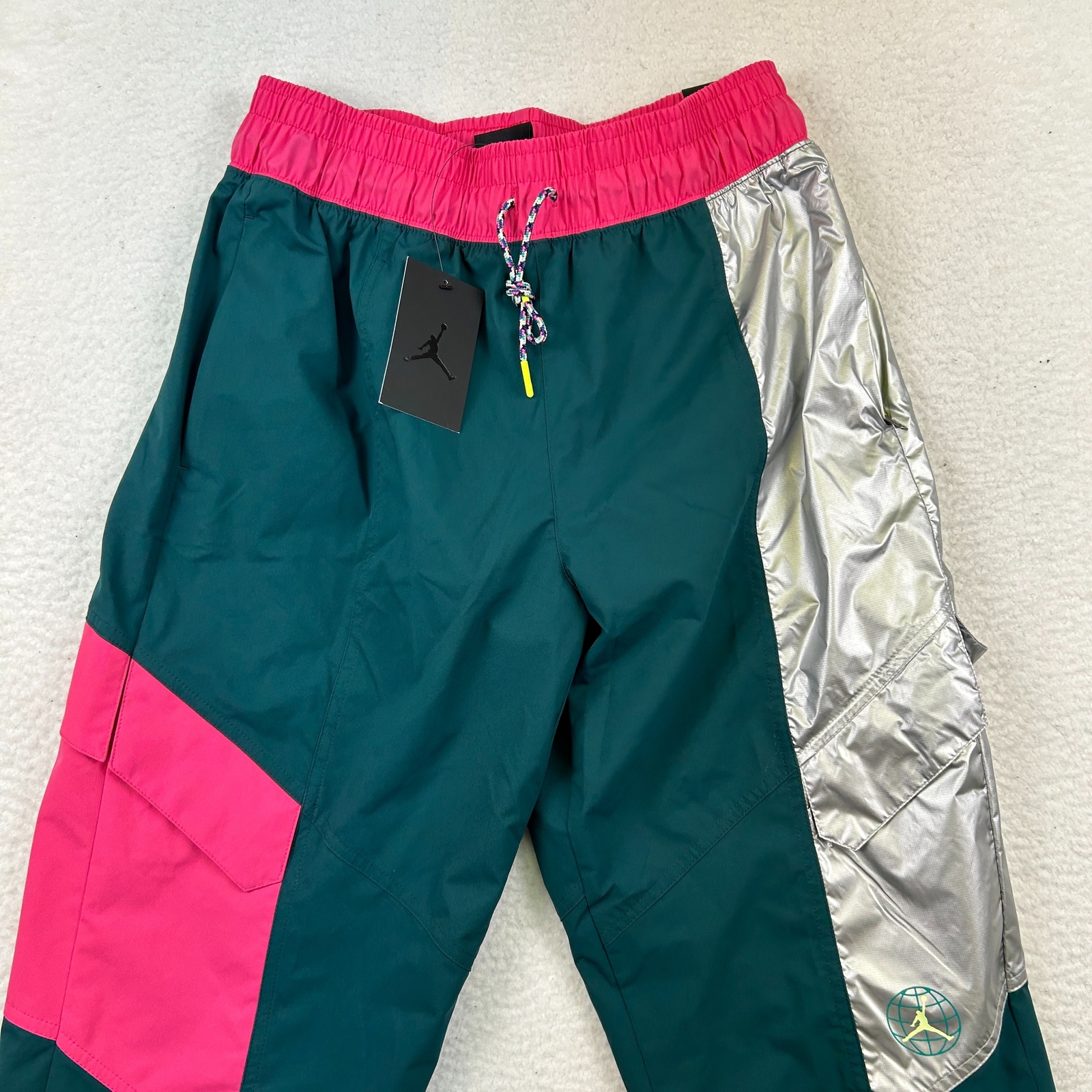 Jordan Pants Womens Medium CW6500-300 Air Jordan Retro Track Colorblock thumbnail 2