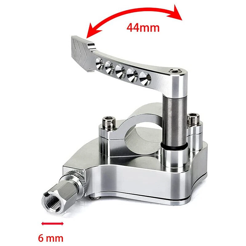 Sliver Thumb Throttle Assembly For Yamaha Raptor 350 660 700 Banshee 350 YFZ450 Foto 2 de 4