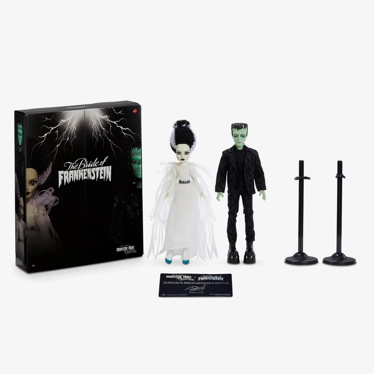 藤原樹 Intaction Celebration Complete Set Frankenstein & Bride of Frankenstein Monster High Skullector