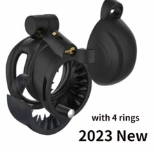 Breathable Sissy Spike Black Chastity Cage Male Chastity Device Cage Pene Rings