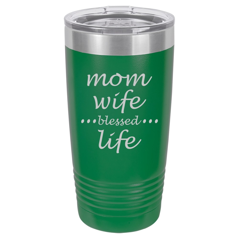 20oz 30oz Stainless Steel Travel Tumbler Mug for Mom Wife Blessed Life Gift