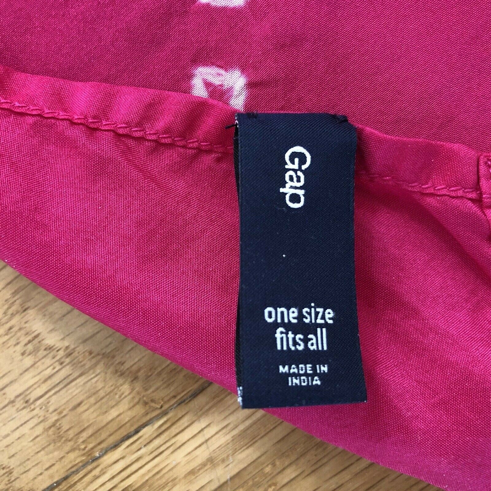 Gap Batik Print 100% Silk Rectangular Square Scar… - image 2