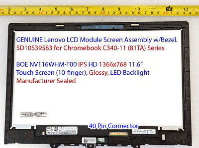 Sale! Chromebook C340-11 81TA 5D10S39583 Screen Module w./Bezel, IPS HD Touch