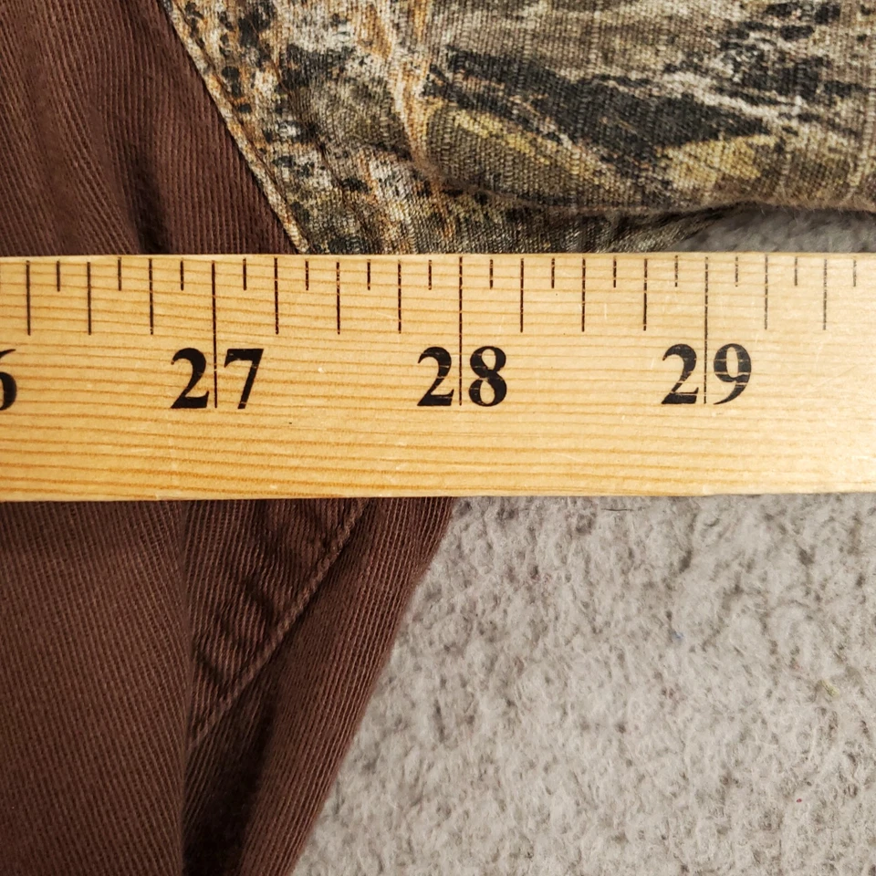 Mossy Oak Brush Camo Shirt Men 2X Hunting Ripstop Button Up Solid 2XL Camoflauge - Image 3 of 4