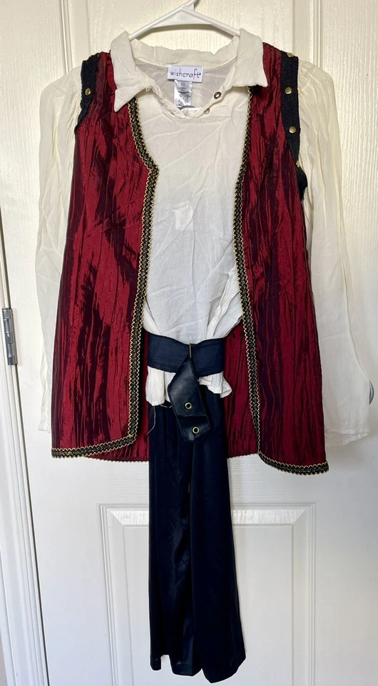 Disfraz de mosquetero para niños Wishcraft completo con sombrero Halloween niños talla 10 Foto 4 de 4