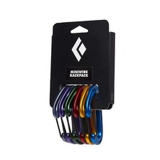Black Diamond Miniwire Rackpack Carabiners 6 Pack Lightweight Climbing Gear