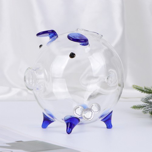 Glass Money Bank Kids Piggy Bank Desktop Saving Pot Ceramic Piggy Bank