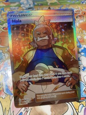 Pokémon TCG Hala Guardians Rising 143/145 Holo Full Art Ultra Rare