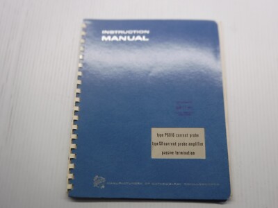 Tektronix Type P6016 Current Probe Type 131 Current Probe Amplifier 070-237