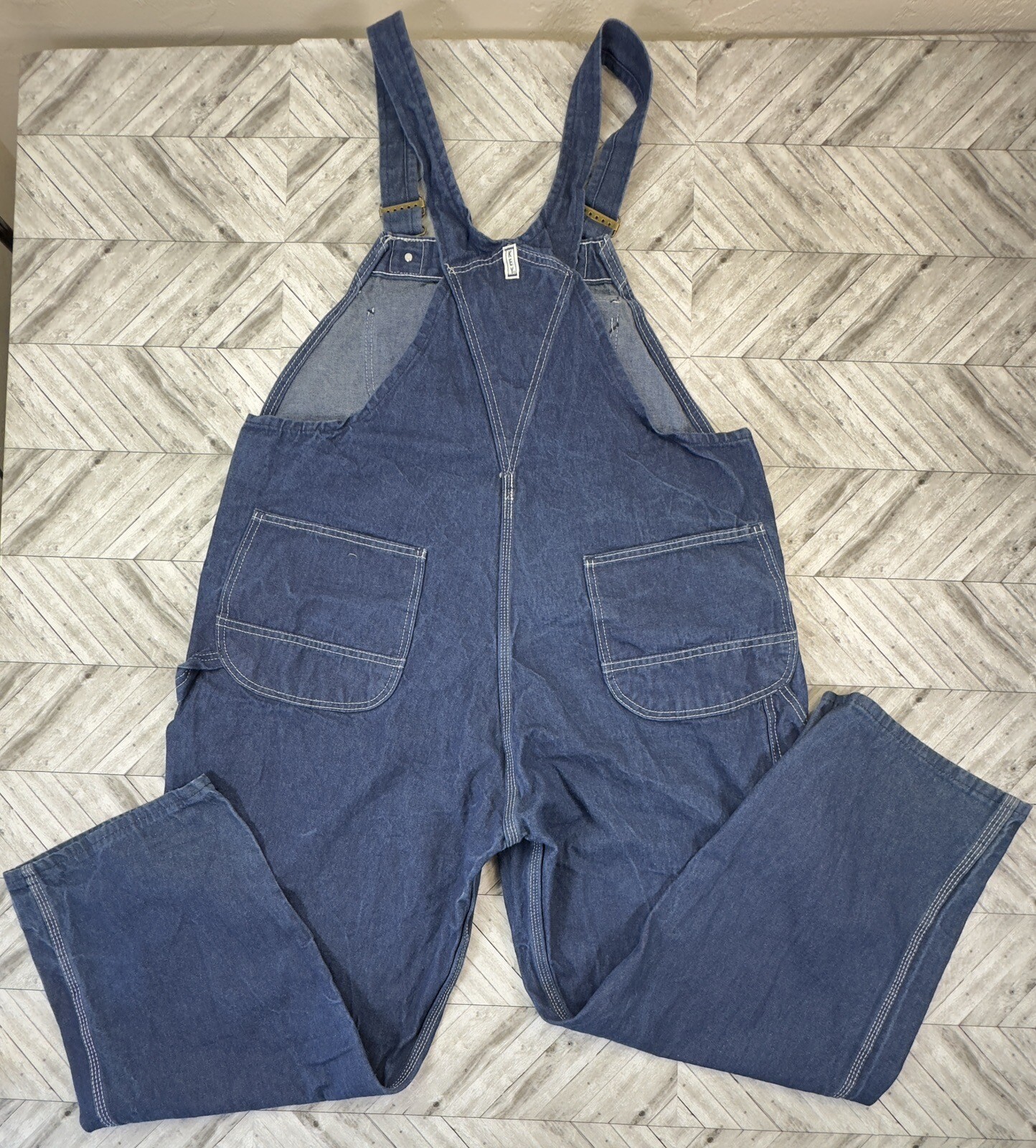 KEY Imperial Men's W 44 x L 29 Overalls Denim Big Workwear Comfort