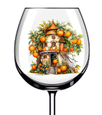 12x Obst Haus Becher Weinglas Flasche Vinyl Aufkleber Abziehbilder L392
