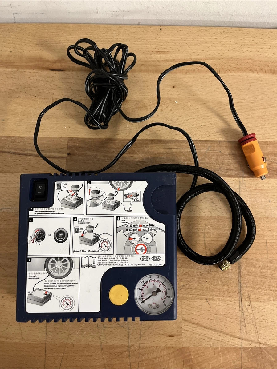 Kia Hyundai Tire Air Pump Inflator Compressor 12V 15A DT GH 200022 WORKING