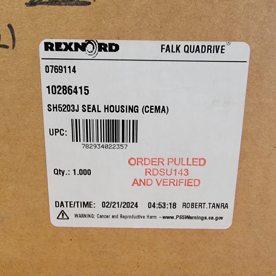 Carcasa de sello Falk 0769114 para CEMA SH5203J estándar para una unidad de tamaño 5203  Foto 3 de 3
