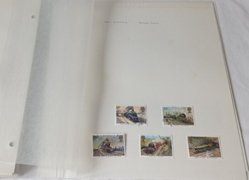 GREAT BRITAIN 1980-85 USED STAMP COLLECTION, 40 EXETER 2-PEG PAGES,COMPLETE SETS - Picture 3 of 3