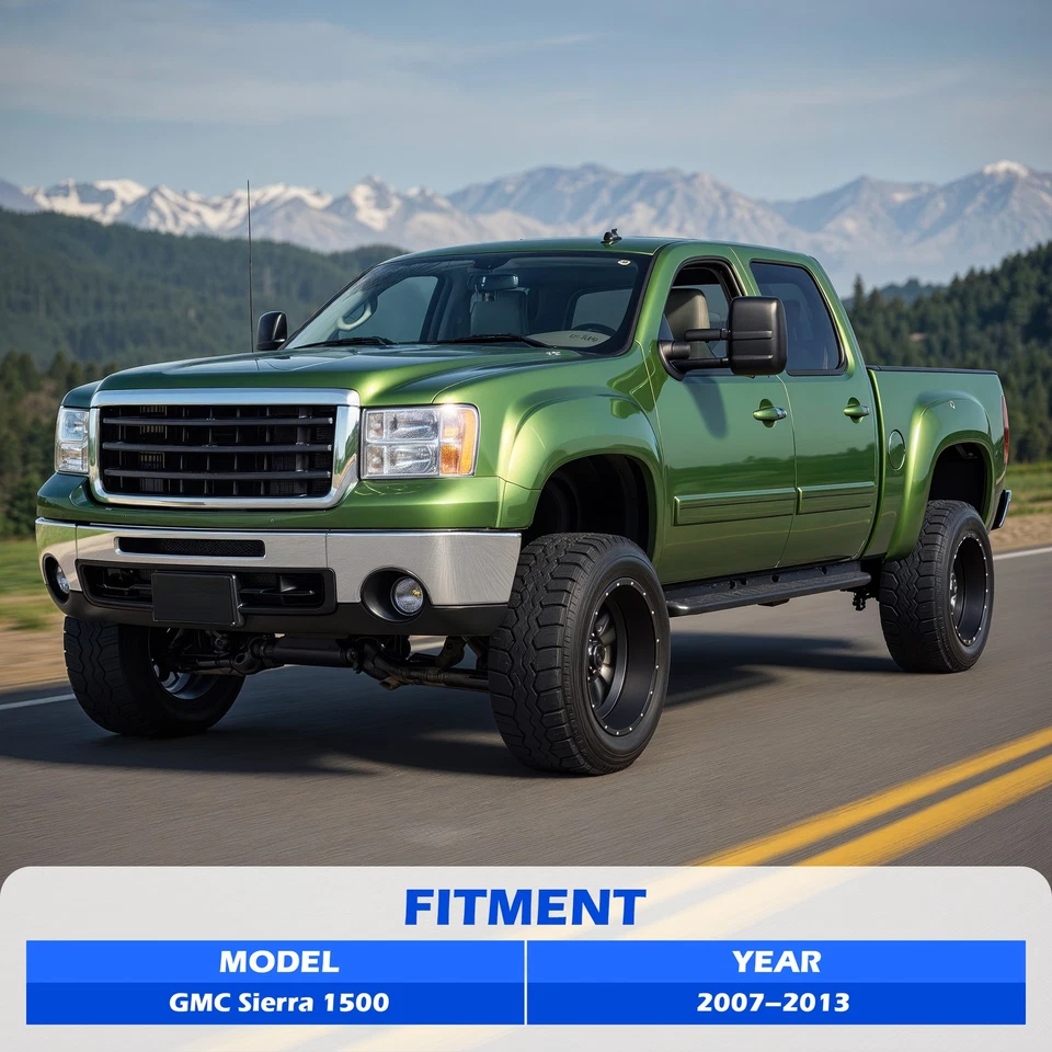 Chrome Front Bumper for 07-13 GMC Sierra 1500 with Fog Light Holes Split Style Foto 2 de 4