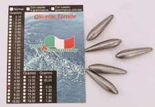 PIOMBO-TOURPILLE-OLIVETTE TORNITE CALIBRATE-BUSTA DA 5 PZ-vendita x 3 buste