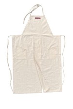 OATMEAL, the original split overlapped apron for ceramics, arts, and chefs, S...
