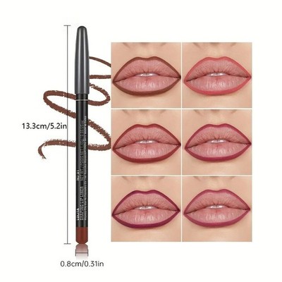 Matte Lip Liner Luxury Long Lasting Smooth Lip Outline Filling Makeup Pencil Sha