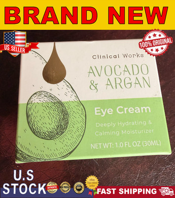 Clinical Works Avocado & Argan Eye Cream deeply hydrating calming moisturiz 30mL