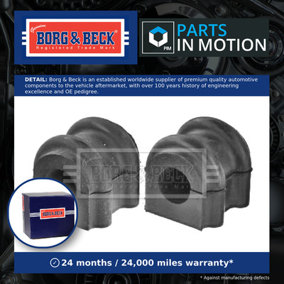 2x Anti Roll Bar Bush (pair) Front Left or Right BSK8004K Borg & Beck Suspension