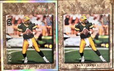 (3) Brett Favre 1997 Donruss Studio 8 x 10 (1) Silver Portrait Proof (2) Base