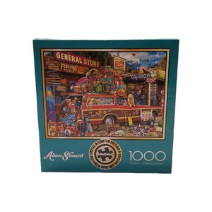  AIMEE STEWART FAMILY VACATION LTD EDT 1000 PC JIGSAW PUZZLE 26X19 BUFFALO NEW 