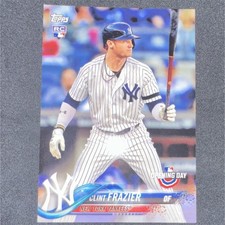 Topps 2018 Opening Day Clint Frazier #117 Rookie New York Yankees MLB Card. rookie card picture