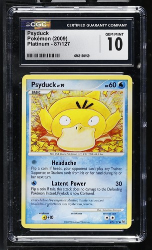 Psyduck graded CGC 10 for sale on eBay