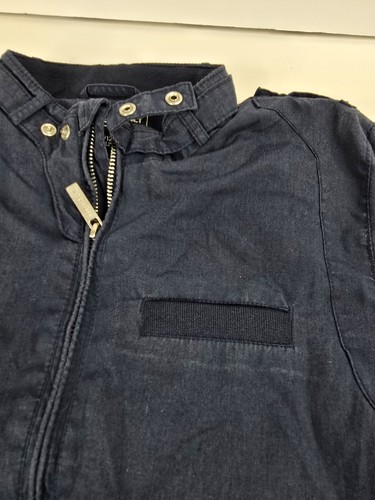 Members Only Jacket 10 / 12 Blue Full Zip Bomber Urban Retro Boys Vintage 80s 90 - Picture 2 of 8
