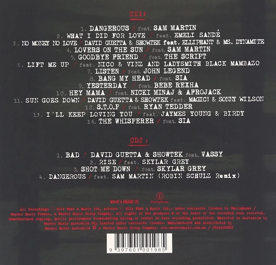 David Guetta Listen (CD) (UK IMPORT) - Image 4 of 4