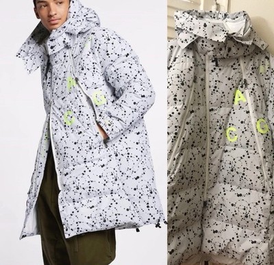 Nikelab ACG Black And White Down-Fill Parka nike AQ3517-100 Medium size