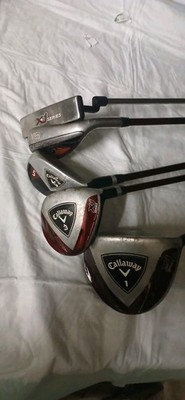 Lot Of 5 Callaway XJ Series Red Junior Golf Club Set 1,3 5,9