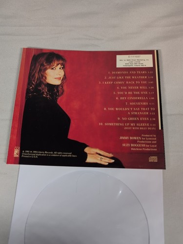 Suzy Bogguss Something Up My Sleeve CD 1993 *disque et art uniquement* sans étui - Photo 5/7