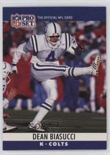 1990 Pro Set Printing Proof Errors Dean Biasucci Gerald Riggs (Dual Front) 5hy