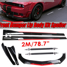 Front Bumper Lip Splitter Spoiler Glossy Black Red Body Kits For Dodge Challen Front Bumper Lip Splitter Spoiler Glossy Black Red Body Kits For Dodge Challen