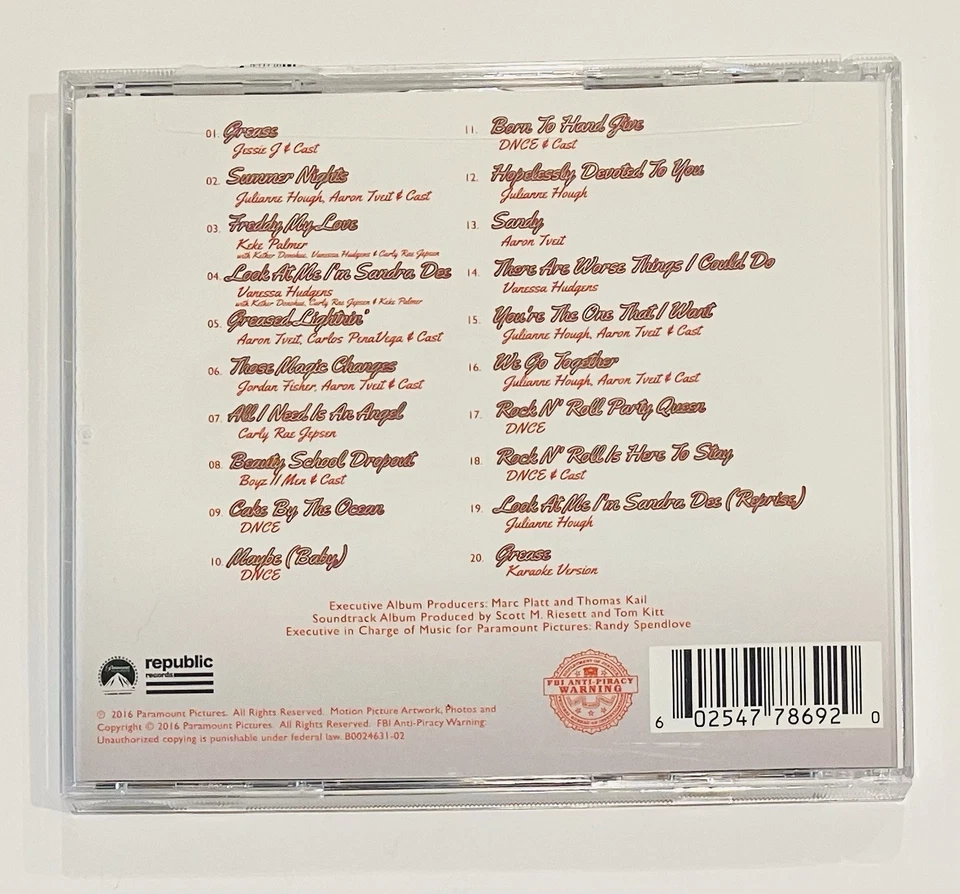 GREASE LIVE - Music From The Television Event Soundtrack CD - Image 2 of 4