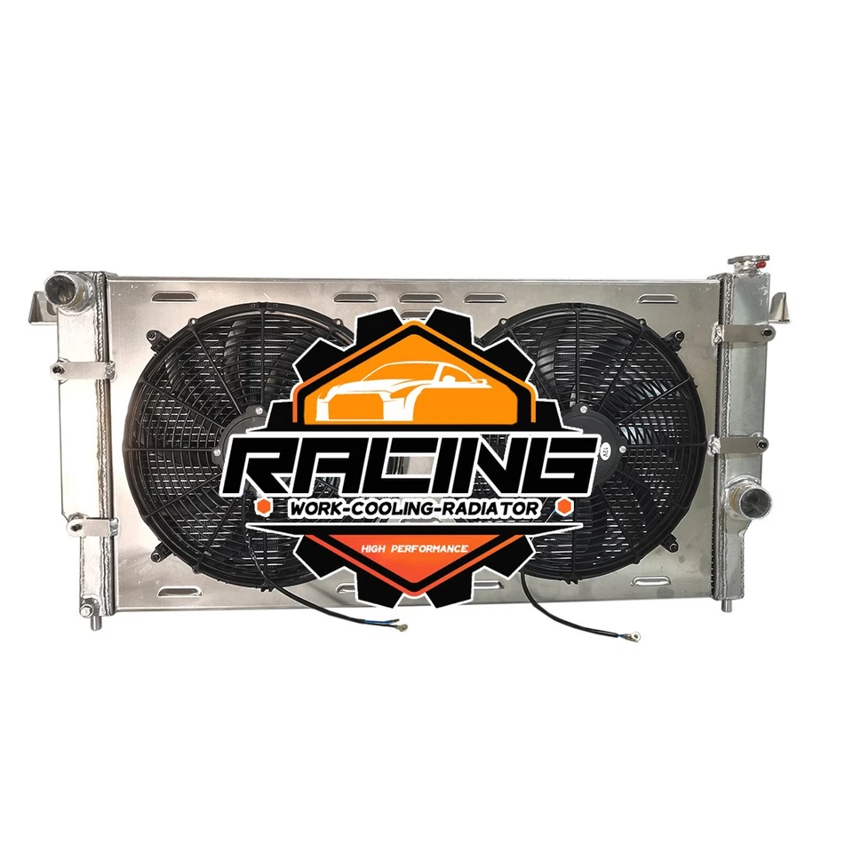 Aluminum Radiator+Shroud Fan For 1994-2002 95 Dodge Ram 2500 3500 5.9L L6 Turbo Foto 3 de 4