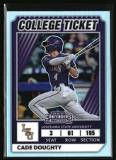 2022 Panini Elite Extra Edition #CTO-29 Cade Doughty College Tickets Optic Holo